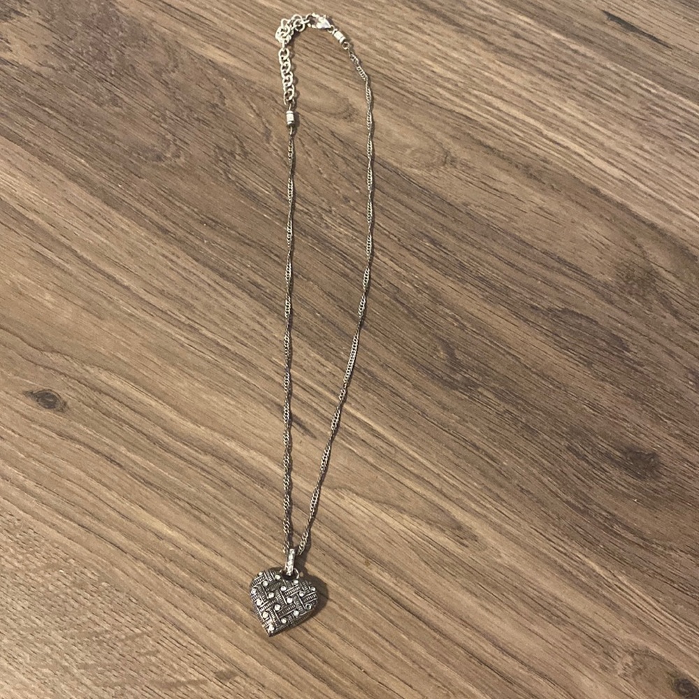 Reversible heart necklace